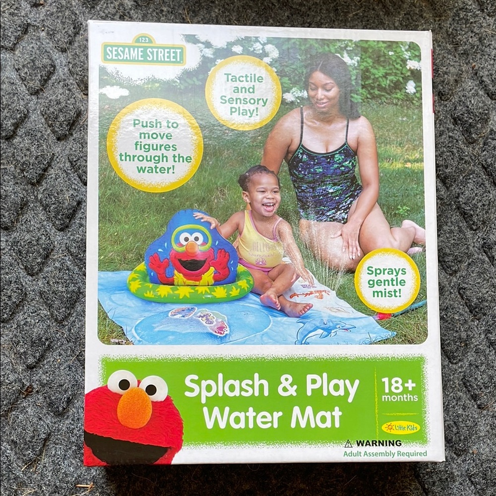 Sesame Street Green and Red Learning Toys Water Play Mat